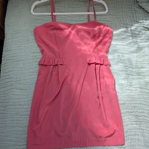 Forever 21 Coral Pink Mini Dress with Pockets - M